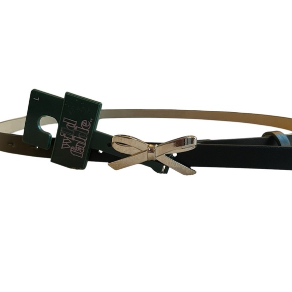 Women's Metal Bow Belt - Wild Fable 
Black LARGE corpcore boardroom chic - Picture 4 of 6